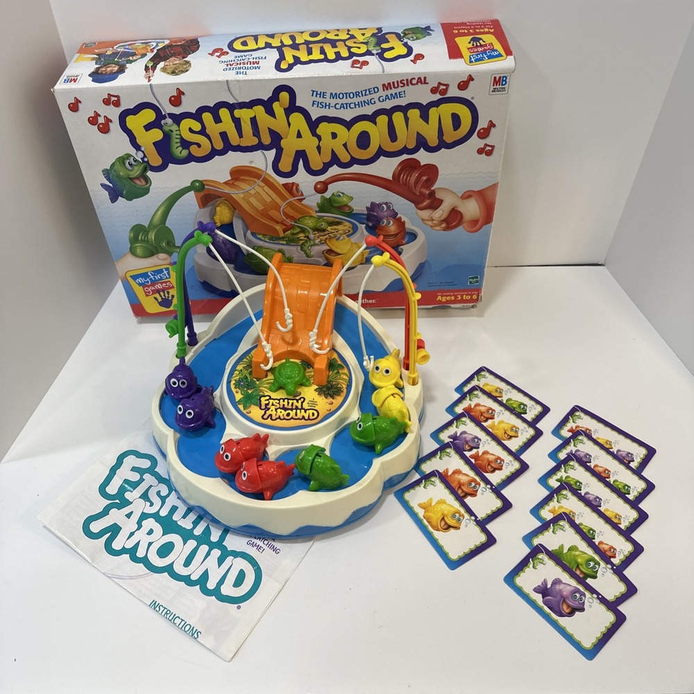 VTG 1999 Fishin' Around Game Milton Bradley NOT TESTED READ